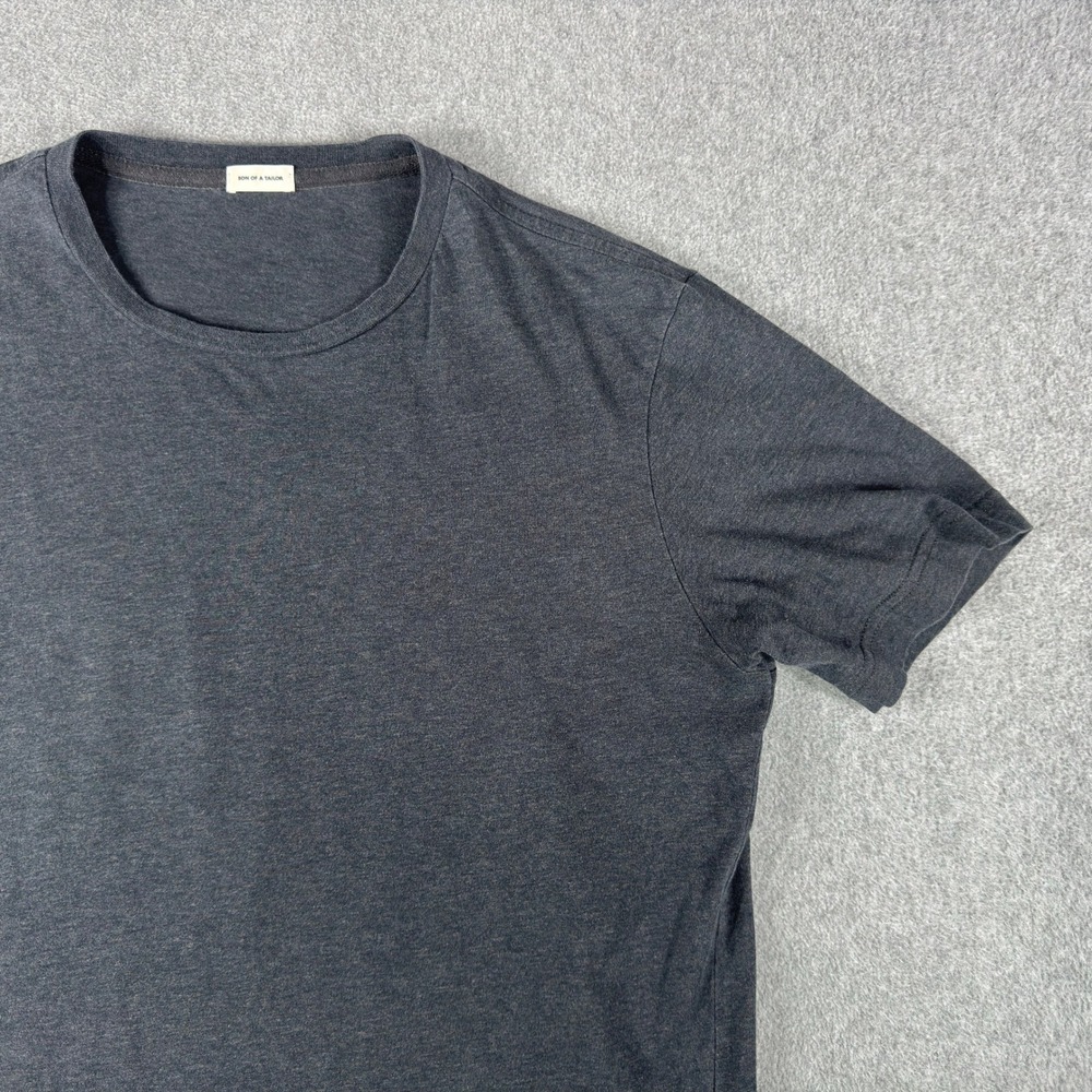 Son of a Tailor Heather Gray Supima Cotton T-shirt Mens Medium